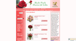 Desktop Screenshot of hydeparkfloristandgifts.com